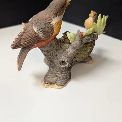 Pair Of Robin Figurines, 1 Robin Is By Andrea & Canary Figurine