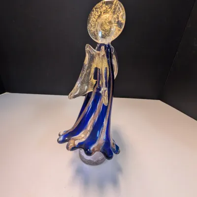 Murano Art Glass Angel Candle Holder