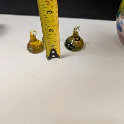 Decorative Glass Ornaments, Vase, & Glass