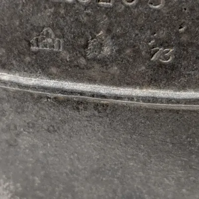 Vintage Duracast Pewter Hand Crafted Plate - "Give Us This Day Our Daily Bread"