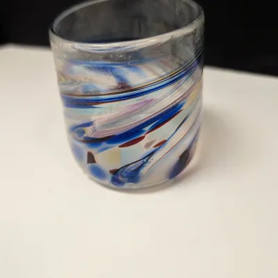Decorative Glass Ornaments, Vase, & Glass