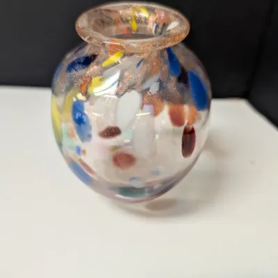 Decorative Glass Ornaments, Vase, & Glass