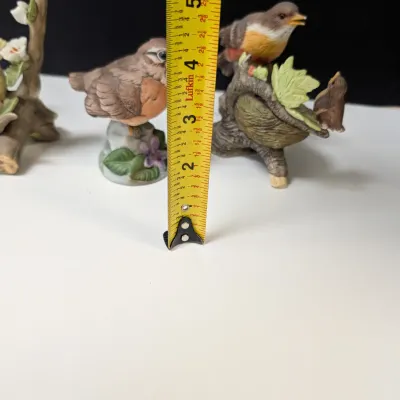 Pair Of Robin Figurines, 1 Robin Is By Andrea & Canary Figurine