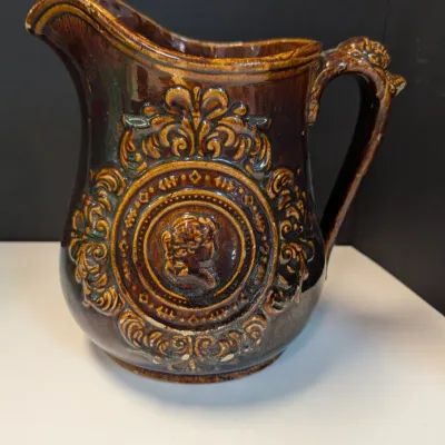 Various Pottery & Glass Decor (All the pieces have a crack or chips) See All Pictures