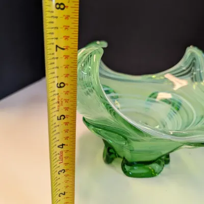 Various Pottery & Glass Decor (All the pieces have a crack or chips) See All Pictures