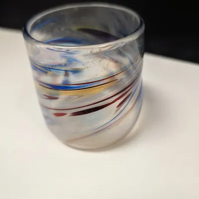 Decorative Glass Ornaments, Vase, & Glass