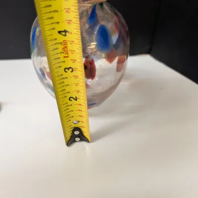 Decorative Glass Ornaments, Vase, & Glass
