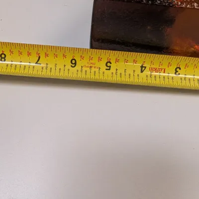 Amber Glass Paperweight