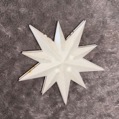 Sale Photo Thumbnail #22: Plastic White Star Tree Topper (Plastic)