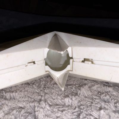 Sale Photo Thumbnail #23: Plastic White Star Tree Topper (Plastic)