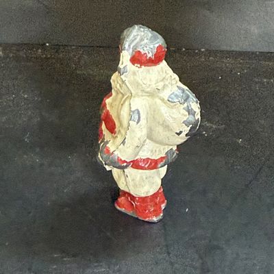 LOT 114: Vintage Lefton Christmas Candle Salt and Pepper Shakers, Napco Musical Angel Shakers and Cast Lead Santa