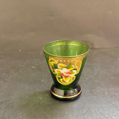 LOT 127: Fostoria Navarre Blue Stemmed Glasses and an Assortment of Other Color Glasses and More