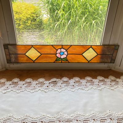 LOT 65: Stained Glass Wall / Window Art