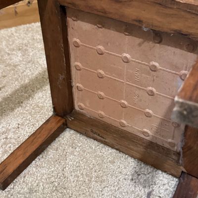 LOT 34: Square Italian Tile and Wood Stand/Table, Metal and Wood Top Stand and More