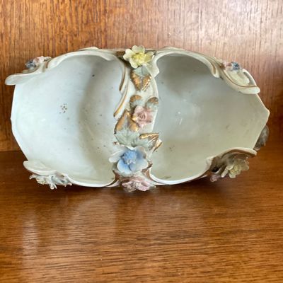 LOT 104: Vintage French / Victorian Style Hand Painted Decor - Silesia Germany Bowl and More