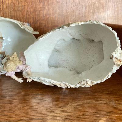 LOT 104: Vintage French / Victorian Style Hand Painted Decor - Silesia Germany Bowl and More