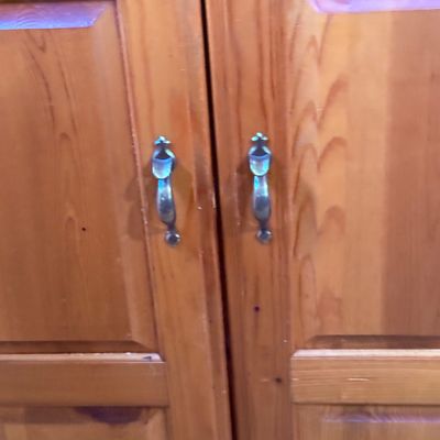 LOT 29: Wooden Wardrobe with Shelves