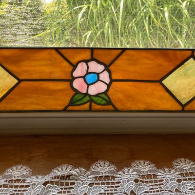 LOT 65: Stained Glass Wall / Window Art