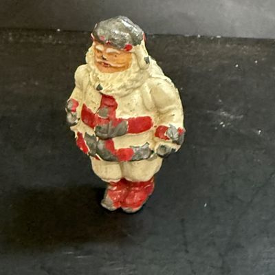 LOT 114: Vintage Lefton Christmas Candle Salt and Pepper Shakers, Napco Musical Angel Shakers and Cast Lead Santa