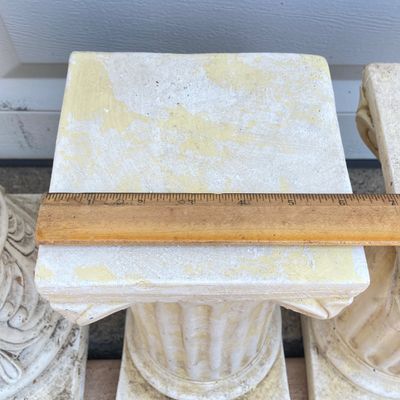 LOT 57: Collection of Pedestals - Stone, Ceramic and More