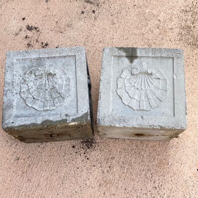 LOT 73: Six Outdoor Concrete Planters