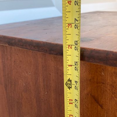 LOT 59: White Clad (Simmons Hardware Co.) End Table / Cabinet