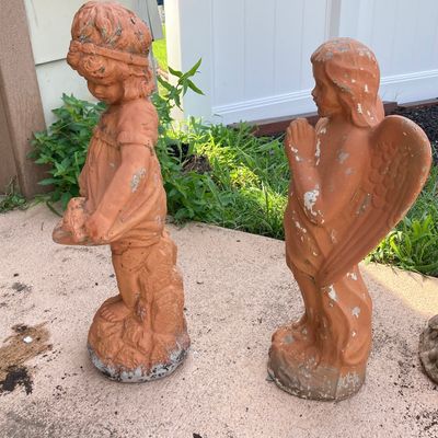 LOT 76: Four Garden / Outdoor Concrete Statues