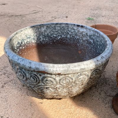 LOT 77: Collection of Outdoor / Garden Pottery Planters and Decor