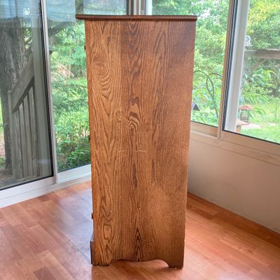 LOT 99: Lawless Hardware Co. White Clad Wooden Cabinet