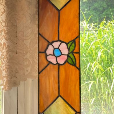 LOT 65: Stained Glass Wall / Window Art