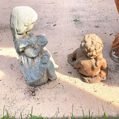 LOT 76: Four Garden / Outdoor Concrete Statues
