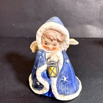 LOT 109: Set of 3 Goebel Hummel Figures - Pray Before Battle, Angel with Lantern, and Good Friends Girl with Lamb