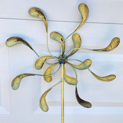 LOT 88: Garden / Outdoor Collection - Plant Holders, Spinner and Wood Holder