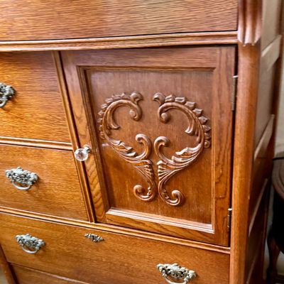 LOT 36: Lexington Victorian Sampler Collection Tall Door Chest/Dresser