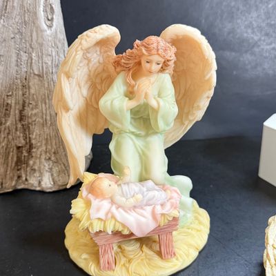 LOT 126: Signed Framed and Numbered Art by Bracha Lavee and Assortment of Angels