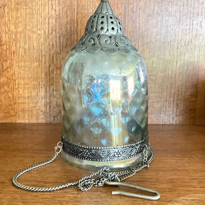 LOT 95: Home Decor - Faux Orchid Plant, Cloches, Hanging Plant Holders, Flower Frog and More