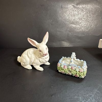 LOT 110: Vintage Easter Bunnies and Chicks by Goebel, Lefton Napco and More