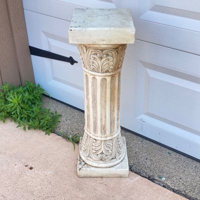 LOT 57: Collection of Pedestals - Stone, Ceramic and More