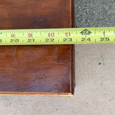LOT 59: White Clad (Simmons Hardware Co.) End Table / Cabinet