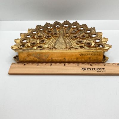 LOT 102: The Peacock Collection - Assorted Peacock Decor (Tracy Porter Serving Plate, Napkin Holder, Coalport Tea Cup / Saucer) and More