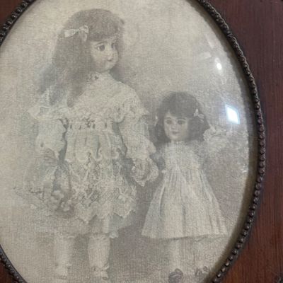 LOT 111: Collection of Framed Photographs of Victorian Children and Victorian Style Doll