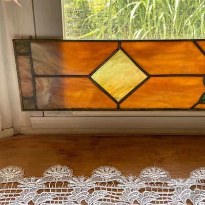 LOT 65: Stained Glass Wall / Window Art