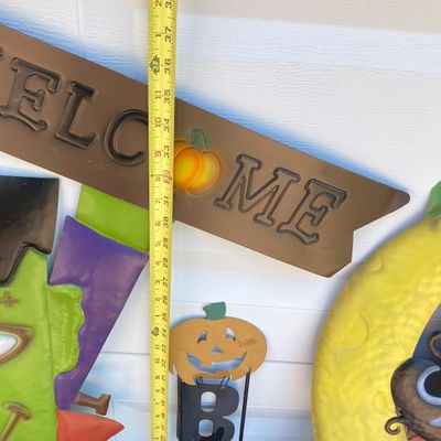 LOT 58: Large Collection of Outdoor Holiday Decorations - Metal, Wood and Plastic Varieties