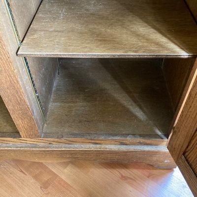 LOT 99: Lawless Hardware Co. White Clad Wooden Cabinet