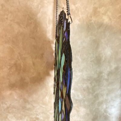 LOT 63: Hanging Stained Glass Decorative Wall / Window Art