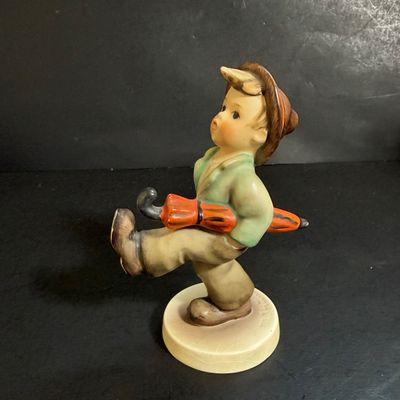 LOT 52: Set of 3 Goebel Hummel Figures - On Secret Path, Merry Wanderer and Traveler
