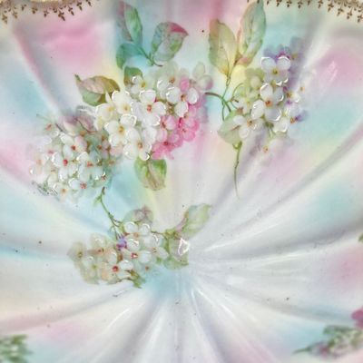 LOT 104: Vintage French / Victorian Style Hand Painted Decor - Silesia Germany Bowl and More