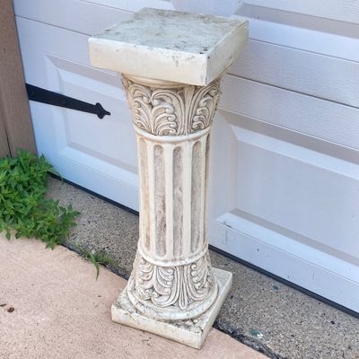 LOT 57: Collection of Pedestals - Stone, Ceramic and More