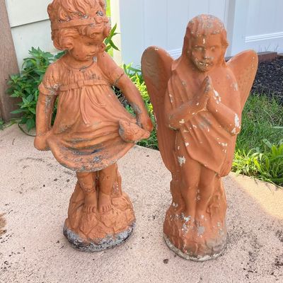 LOT 76: Four Garden / Outdoor Concrete Statues