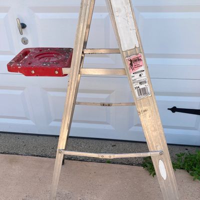 LOT 56: Pair of Werner Aluminum Step Ladders - 4 Foot and 6 Foot